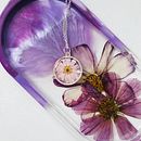 Pressed cosmos trinket tray with pretty purple pigments . Arte și meșteșuguri de Ashton Yates - 04.10.2023