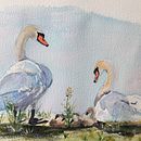 My project for course: Artistic Watercolor Techniques for Illustrating Birds. Traditional illustration, Watercolor Painting, Realistic Drawing, and Naturalistic Illustration project by Béatrice Ledermann - 04.11.2023