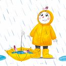 Bajo la lluvia. Ilustração tradicional, Ilustração infantil e Ilustração editorial projeto de Beatriz Hernández Moreno - 11.04.2023