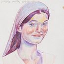 My project for course: Vibrant Portrait Drawing with Colored Pencils. Drawing, Portrait Drawing, Sketchbook, and Colored Pencil Drawing project by dommi - 04.11.2023