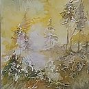 Mein Abschlussprojekt für den Kurs: Verträumte Aquarell-Landschaften: Halte Licht fest. Pintura, e Pintura em aquarela projeto de hasselwander_b - 12.04.2023