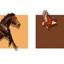 wild animals. Un progetto di Illustrazione tradizionale, Design e Pubblicità di Lucas Torres - 12.04.2023