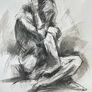 Mein Abschlussprojekt für den Kurs: Einstieg ins Aktzeichnen mit Kohle. Un progetto di Belle arti, Disegno, Disegno realistico, Disegno anatomico e Illustrazione tradizionale di Thomas Neumann - 13.04.2023