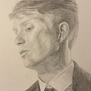 Tommy Shelby. Pencil Drawing, and Portrait Drawing project by Ximena Bisbal Garcia-Dyer - 04.14.2023