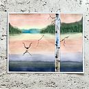Meu projeto do curso: Voo sobre o Lago Paisagens atmosféricas em aquarela. Un projet de Beaux Arts, Peinture , et Aquarelle de Helyne Mendes Evaristo - 14.04.2023