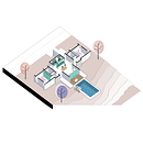 Il mio progetto del corso: Illustrazione digitale di progetti architettonici. Een project van Architectuur, L, scaping, Digitale illustratie, Digitale architectuur y  Architecturale illustratie van Albina Antonuccio - 14.04.2023