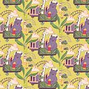 Mój projekt z kursu: Ilustrowane wzornictwo. Een project van Traditionele illustratie, Patroonontwerp, Digitale illustratie, Printen y Schilderen met gouache van Anna Gruchała - 15.04.2023