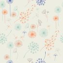 My project for course: Vector Pattern Creation and Commercialization Pattern Dandelion. Een project van Traditionele illustratie, Patroonontwerp,  Modeontwerp, Printen y Business van Rosana Simões - 16.04.2023