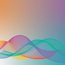Abstract waves series created with Adobe Illustrator. Un proyecto de Diseño gráfico e Ilustración vectorial de Brian Martin - 15.04.2023