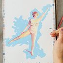 Figura humana en acuarela. Traditional illustration, Fine Arts, Painting, Watercolor Painting, Realistic Drawing, and Figure Drawing project by Diana Karina - 04.05.2023