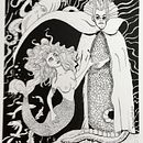 A Pequena Sereia, a Feiticeira e a Poção Mágica. Un proyecto de Dibujo, Dibujo artístico e Ilustración con tinta de Francisco Costa - 17.04.2023