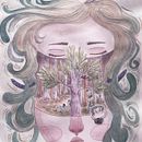 Mi proyecto del curso: Ilustración surrealista con acuarela y tinta "un viaje al interior". Un projet de Illustration traditionnelle, Beaux Arts, Peinture, Dessin , et Aquarelle de Vanessa Cabrera - 12.04.2023
