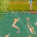 Mermaids of Cambridge Paintings. Un proyecto de Ilustración tradicional y Artesanía de Jessie Lu Hutchinson - 19.04.2023
