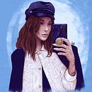 Me & My Selfie. Projekt z dziedziny Trad, c i jna ilustracja użytkownika Maiara S. P. Colonetti - 19.04.2023