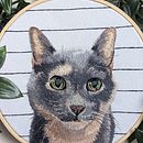 My project for course: Embroidered Pet Portraits: The Thread Painting Technique Ein Projekt aus dem Bereich Stickerei, Naturalistische Illustration und Textildesign von Kara Brauen - 20.04.2023