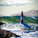 Mi proyecto del curso: Pintura rápida en Photoshop: acelera tu proceso creativo  El Faro. Een project van Traditionele illustratie, Digitale illustratie,  Concept art y  Digitaal schilderij van Adelina Santos Rodríguez - 20.04.2023