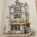 My project for course: Expressive Architectural Sketching with Colored Markers. Un proyecto de Bocetado, Dibujo, Ilustración arquitectónica, Sketchbook e Ilustración con tinta de Pete Fewings - 20.04.2023