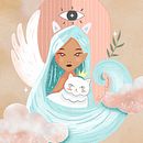 Mi proyecto del curso: Ilustración de fantasía con estilo propio. Un progetto di Illustrazione tradizionale, Disegno, Illustrazione digitale, Pittura ad acquerello e Teoria del colore di Dea Garcia - 20.04.2023