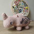 Mi proyecto del curso: Diseño y creación de amigurumis Rinoceronte Ein Projekt aus dem Bereich H, werk, Spielzeugdesign, Weben, DIY, Crochet, Amigurumi und Textildesign von Deliana Mata - 21.04.2023