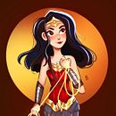 Wonder Women in my style. Un proyecto de Ilustración tradicional, Ilustración digital y Dibujo digital de Sakshi Vaidya - 18.04.2023