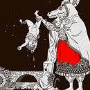 Meu projeto do curso: Ilustração de contos de fadas com bico de pena e tinta. Un proyecto de Dibujo, Dibujo artístico e Ilustración con tinta de Ridel Cardoso - 09.04.2023