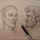Mi proyecto del curso: Cuaderno de retratos a línea con grafito . % Jose Abril tarafından hazırlanan Güzel sanatlar, Eskiz çizimi, Çizim, Portre Çizimi, Ve Eskiz defteri projesi - 04.24.2023