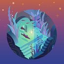 Underwater . Projekt z dziedziny Trad, c, jna ilustracja, Grafika wektorowa i Projektowanie postaci użytkownika Kate Avleva - 17.05.2021