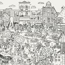 Mein Abschlussprojekt für den Kurs: Wimmelbild-Illustration mit Procreate. Traditional illustration, Digital Illustration, and Sketchbook project by linmarcellamueller - 04.14.2023