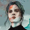 Mi proyecto del curso: Retrato ilustrado con Procreate. Projekt z dziedziny Trad, c, jna ilustracja, Grafika wektorowa, Ilustracja c, frowa i Portret użytkownika Emily Anette Vera Ramos - 25.04.2023