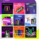 Diseño para redes sociales de FourLoko . Publicidade, Br, ing e Identidade, Design para redes sociais, e Design projeto de sabrina_taraschi - 25.04.2023