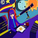 Gina la gran astrologa. Un progetto di Illustrazione tradizionale, Character design, Fumetto, Illustrazione digitale e Manga di edwinstartdragon - 25.04.2023