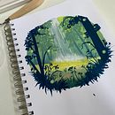 My project for course: Painting Atmospheric Landscapes with Gouache. Traditional illustration, Painting, and Gouache Painting project by Flor Anglas Gutierrez - 04.26.2023