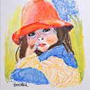 My project for course: Vibrant Portrait Drawing with Colored Pencils. Projekt z dziedziny  R, sunek, Portret, Sketchbook, R i sowanie kredkami użytkownika Daniela Dumitru - 27.04.2023