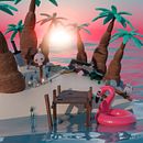 Mon projet du cours : Animation 3D créative avec Blender . 3D, animasi 3D, Dan desain 3D proyek oleh Paula Molano - 08.29.2022