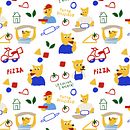 CAN PIZZA . Een project van Traditionele illustratie, Patroonontwerp,  Tekening, Digitale illustratie y  Botanische illustratie van elenabaezgomez - 28.04.2023