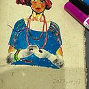 My project for course: Illustration Techniques to Unlock your Creativity. Projekt z dziedziny Design, Trad, c, jna ilustracja,  Sztuki piękne,  Malarstwo, Kreat, wność, Kreat, wne zabaw, z dziećmi i Sketchbook użytkownika Eriko Kawarabayashi - 29.04.2023