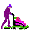 The Mighty Zoomer Sled. Un progetto di Illustrazione tradizionale, Fumetto, Social media, Disegno, Illustrazione digitale, Disegno digitale e Instagram di Denise Landry - 30.04.2023