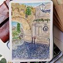 dibujo de viaje urbano. Un progetto di Pittura ad acquerello, Albo illustrato e Creatività di Cintia Faraco - 01.05.2023
