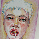 Mi proyecto del curso: Dibujo de retratos llamativos con lápices de colores. Projekt z dziedziny  R, sunek, Portret, Sketchbook, R i sowanie kredkami użytkownika Lau Gutierrez - 01.05.2023