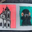 Mein Abschlussprojekt für den Kurs: Skizzenbuch für Anfänger: Zeichne deine Umgebung. Un proyecto de Ilustración tradicional, Bocetado, Creatividad, Dibujo y Sketchbook de wolf-jana - 01.05.2023