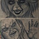 Mi proyecto del curso: Retrato realista con lápiz de grafito chuky y tifanny . Ilustração tradicional, Artes plásticas, Esboçado, Desenho a lápis, Desenho, Desenho de retrato, Desenho realista, Desenho artístico, e Desenho anatômico projeto de sebastian_sando_ink1 - 13.03.2023