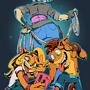 Crash 4 . Ilustrație tradițională de morakedimitri - 05.02.2023