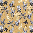 Naturaleza Decorativa. Een project van Traditionele illustratie, Patroonontwerp,  Tekening, Digitale illustratie y  Botanische illustratie van noemuval - 02.05.2023