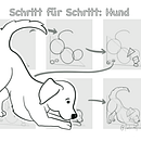 Tiere malen - Anleitungen für Grundschulkinder . % Lea Peters tarafından hazırlanan Çocuklarla Yaratmak, Geleneksel illüstras, Ve on projesi - 03.17.2023