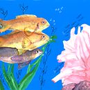 Mi proyecto del curso: Ilustración de universos marinos en acuarela Ein Projekt aus dem Bereich Traditionelle Illustration, Malerei, Aquarellmalerei und Naturalistische Illustration von Mery Lycia Terán Ayquipa - 28.04.2023