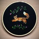 My project for course: Freehand Needle Painting: Embroider the Beauty of Wildlife. Un progetto di Illustrazione tradizionale, Ricamo e Textile Design di norineedles - 03.05.2023