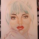 Mi proyecto del curso: Dibujo de retratos llamativos con lápices de colores . % steffm10 tarafından hazırlanan Çizim, Portre Çizimi, Eskiz defteri, Ve Renkli Kalem Çizimi projesi - 05.03.2023