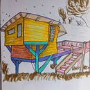 Mon projet du cours : Esquisses d'architecture expressives aux feutres de couleur. Un projet de Esquisse , Dessin, Illustration architecturale, Carnet de croquis et Illustration à l'encre de Cécile Le Guen - 04.05.2023