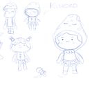 Kikono. Un projet de Illustration traditionnelle, Conception de personnages, Illustration numérique , et Modélisation 3D de Gabriel Da Silva Abreu - 04.05.2023