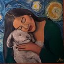 Mi proyecto del curso: Mony y Chloe, introducción al retrato realista.. Een project van  Beeldende kunst, Schilderij y  Olieverfschilderij van Mónica Roldán - 17.02.2023